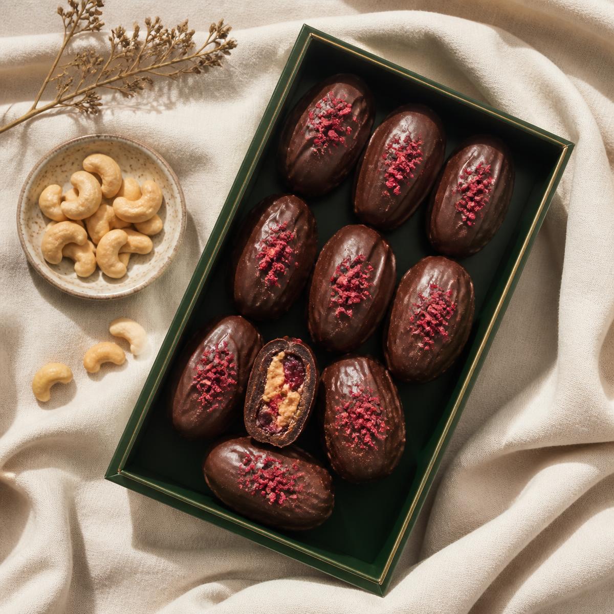 Cashew and berry dates
