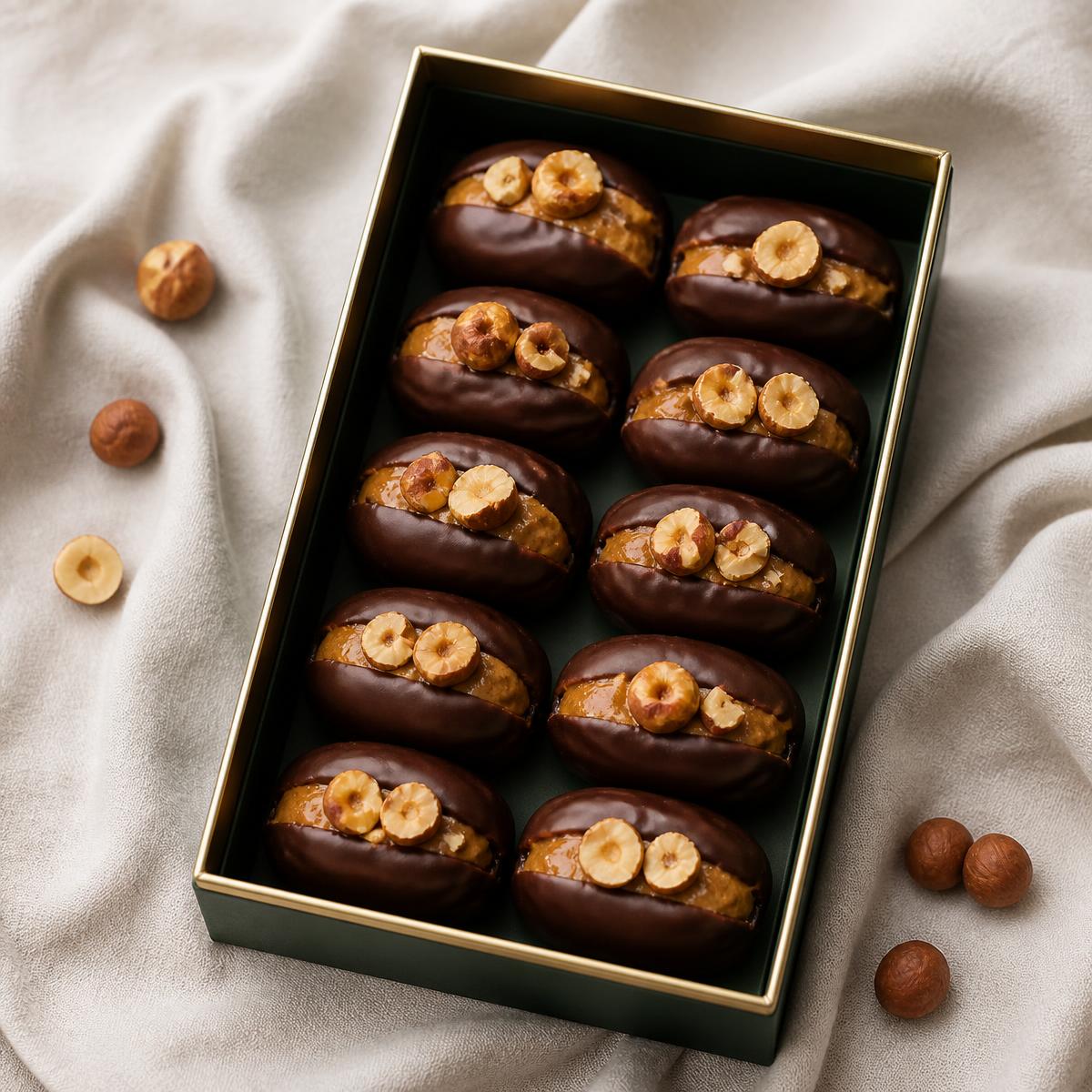 Peanut butter and hazelnut dates