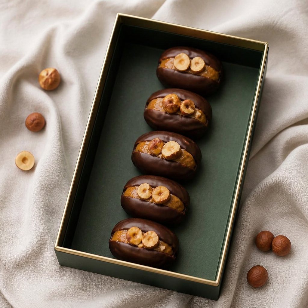 Peanut butter and hazelnut dates