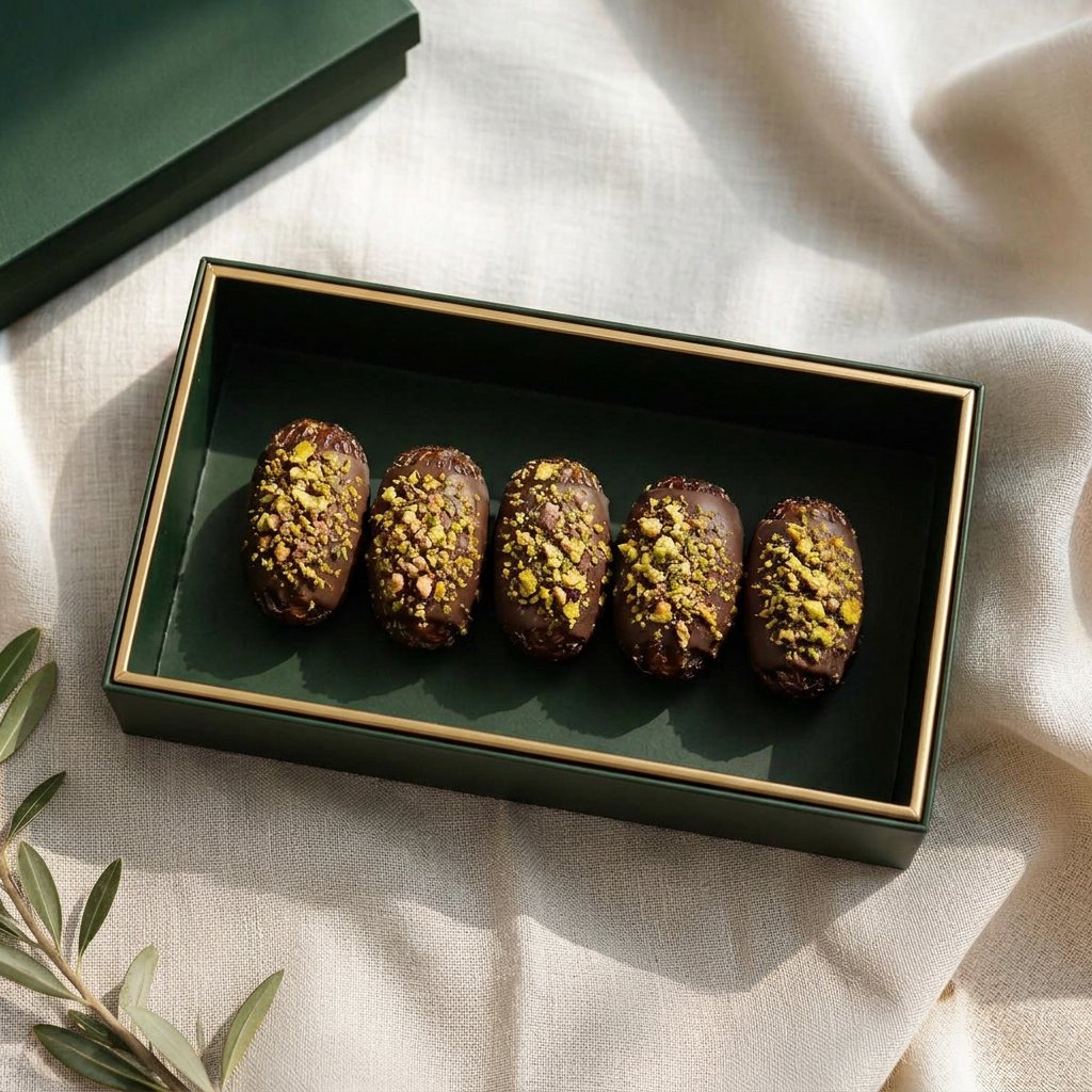 Pistachio box, freshly finished